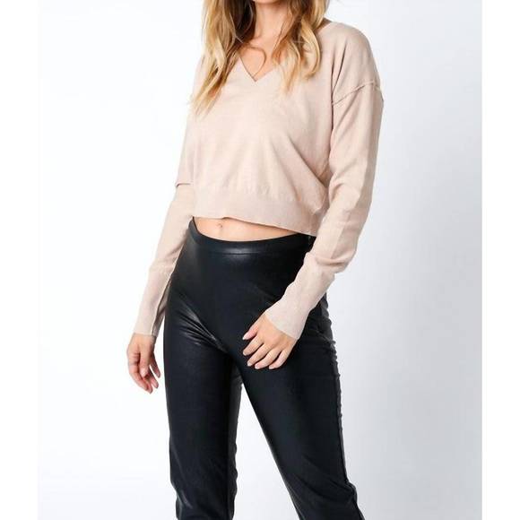 NEW OLIVACEOUS loren sweater in taupe - Picture 1 of 2